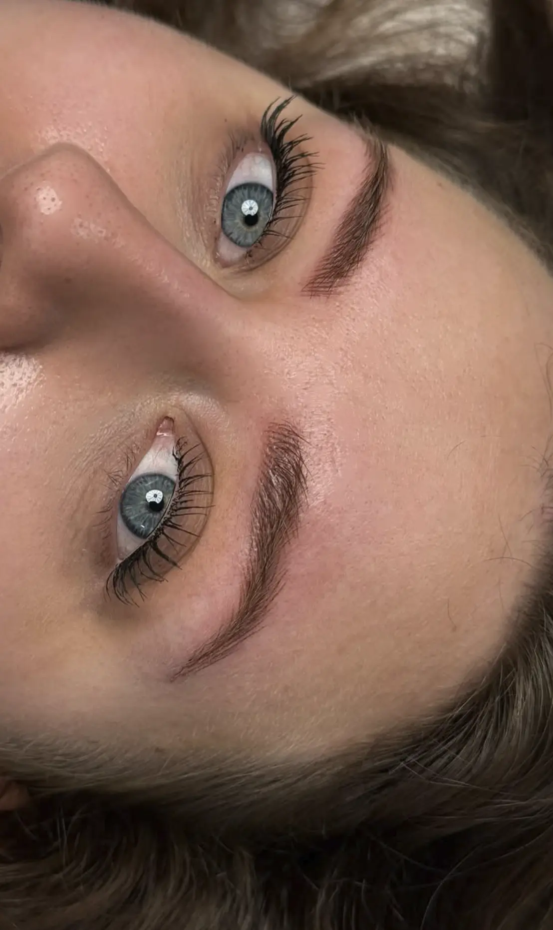 ombre brows dark to light gradient brisbane